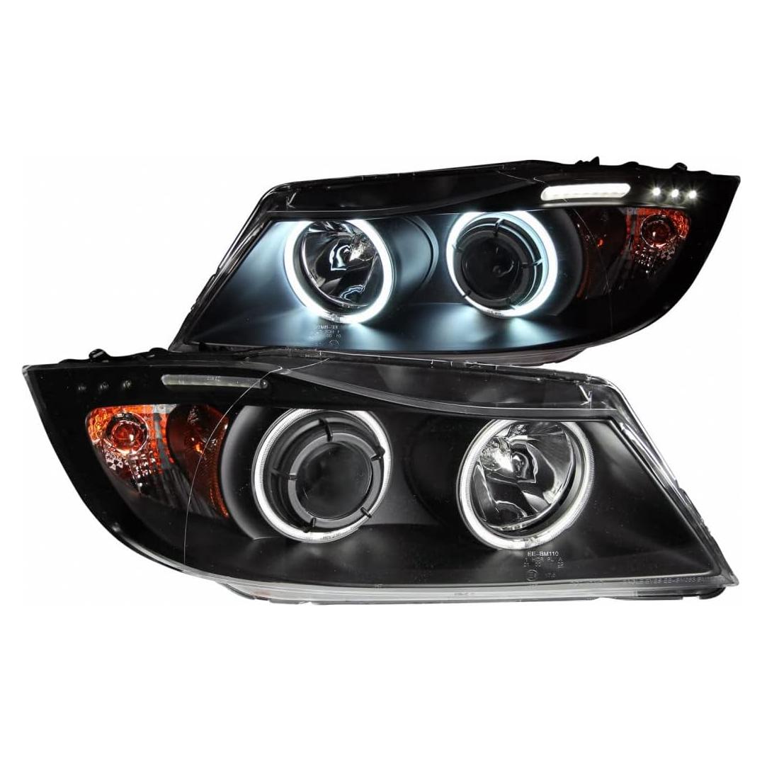Faros Proyector ANZO para BMW 330i 2006 con Halo y LED