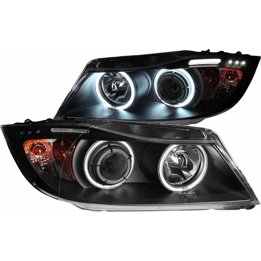 Faros Proyector ANZO para BMW 330i 2006 con Halo y LED