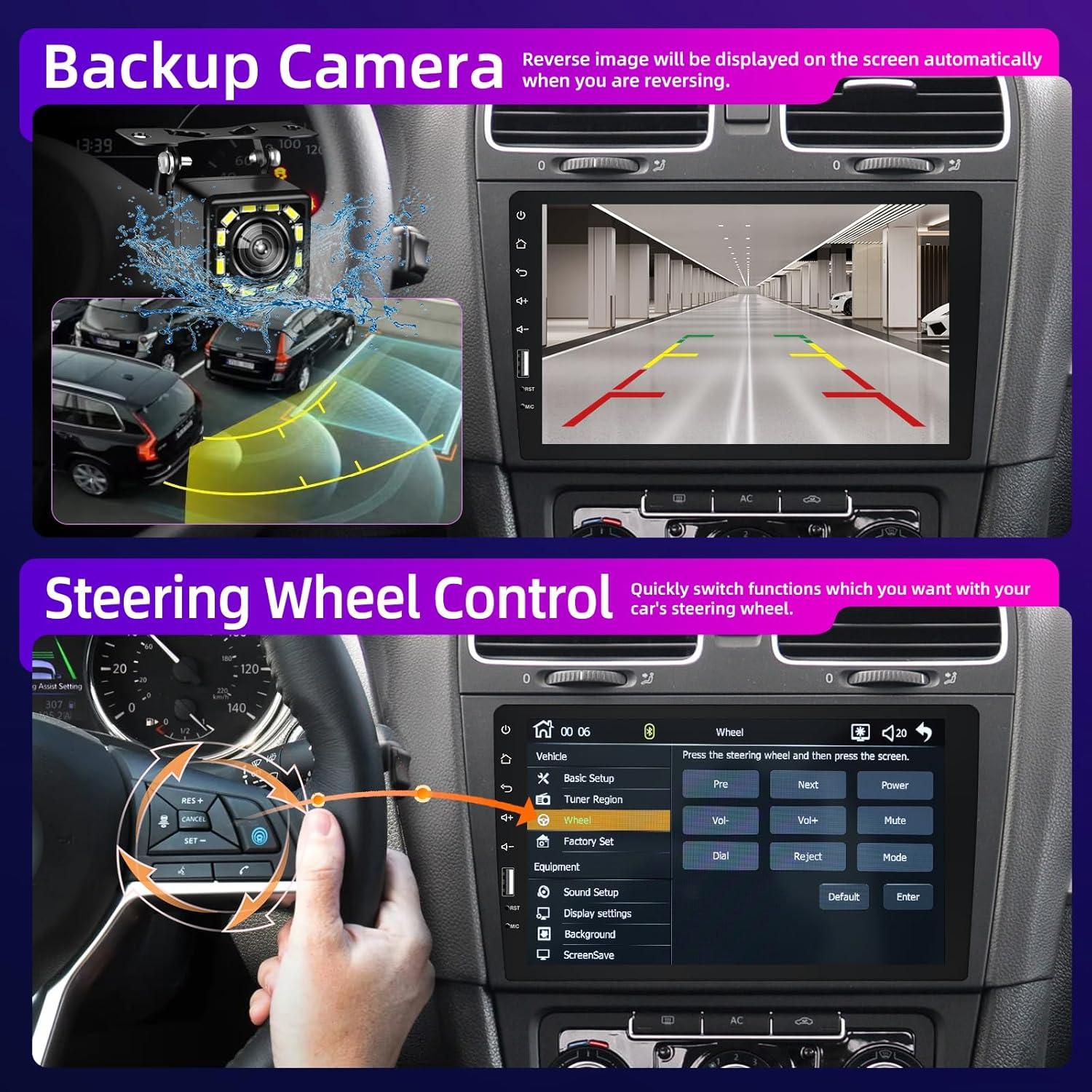 Estéreo de Coche NHOPEEW C200 9" Pantalla Táctil Bluetooth