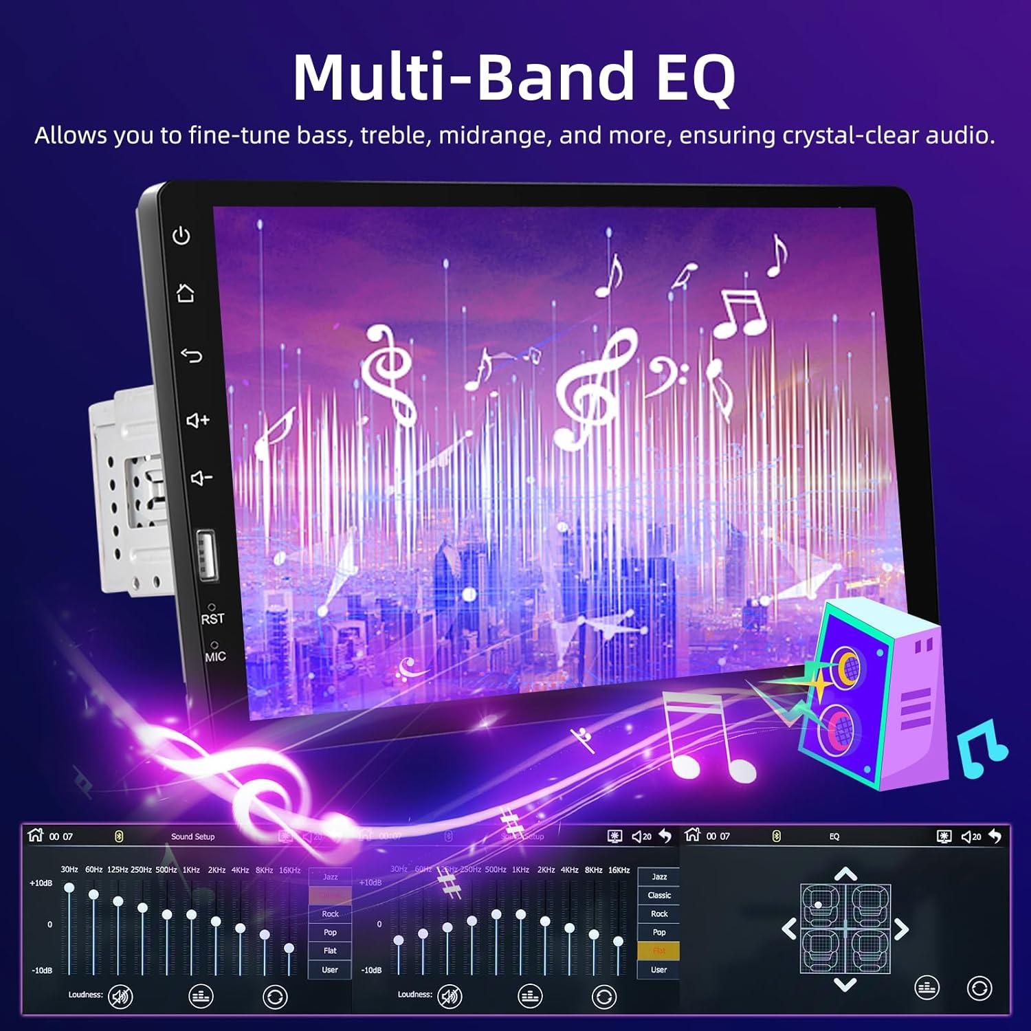 Estéreo de Coche NHOPEEW C200 9" Pantalla Táctil Bluetooth