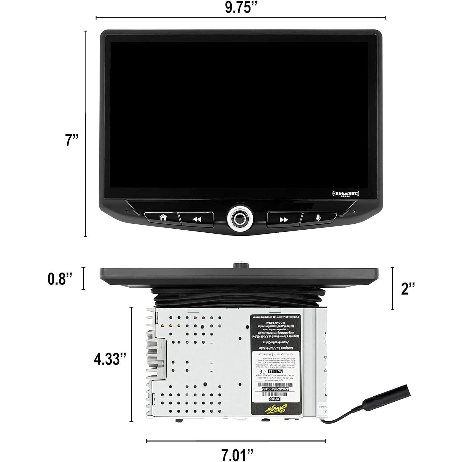 Unidad Estéreo Multimedia STINGER HEIGH10 10" GPS Bluetooth