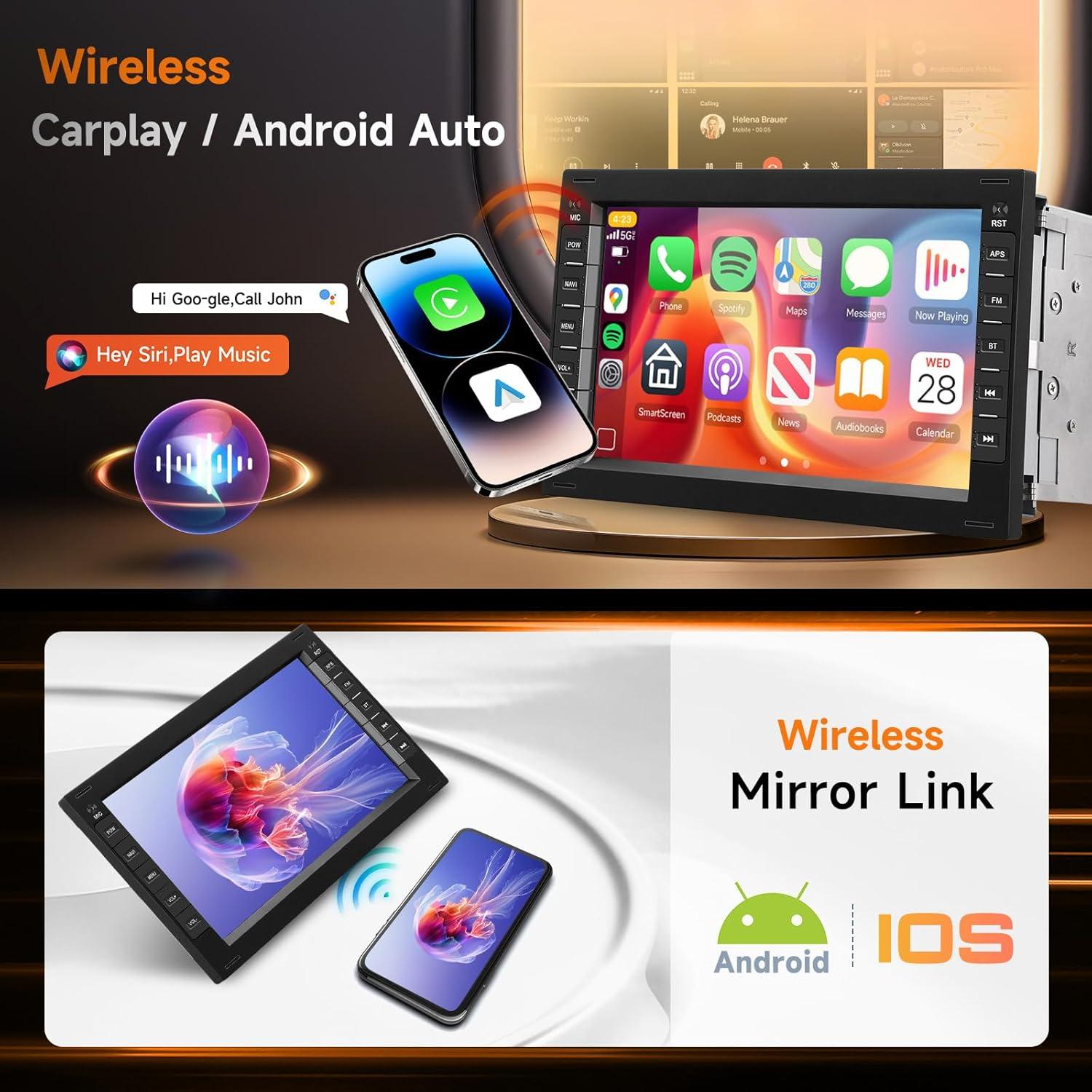 Estéreo Android 7" 8 Núcleos 6GB 128GB VW Passat Golf Jetta