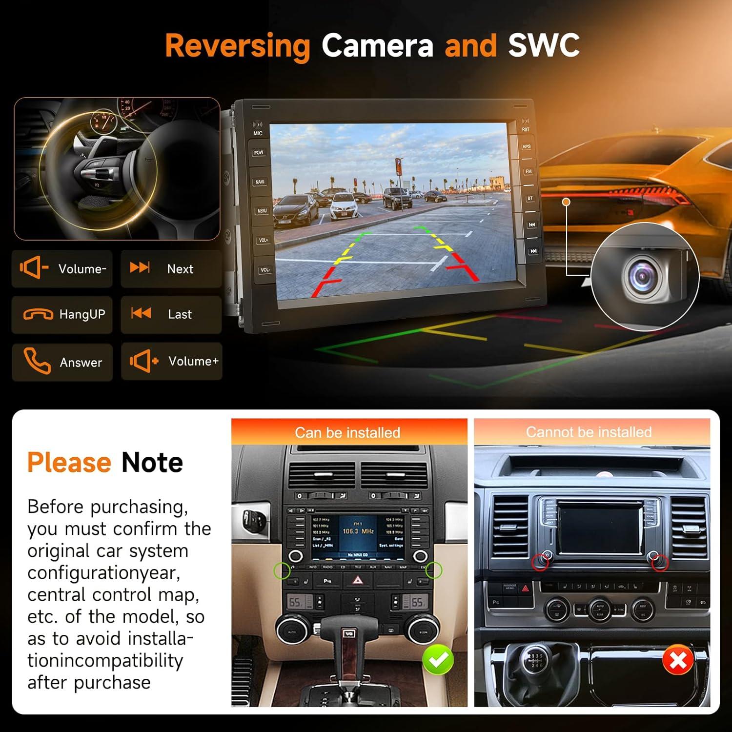 Estéreo Android 7" 8 Núcleos 6GB 128GB VW Passat Golf Jetta