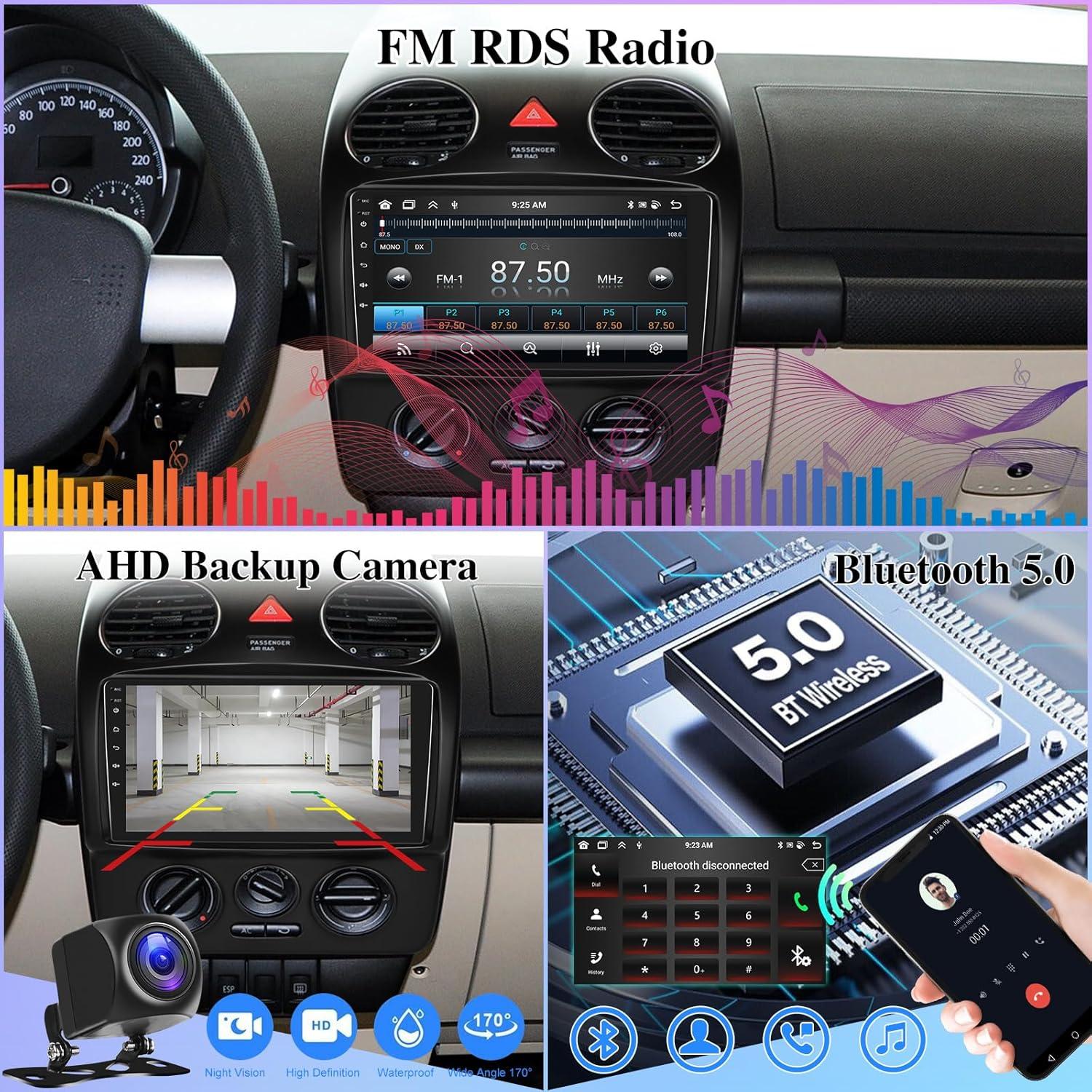Radio de Coche Android 13 EKAT para VW Beetle 2004-2010