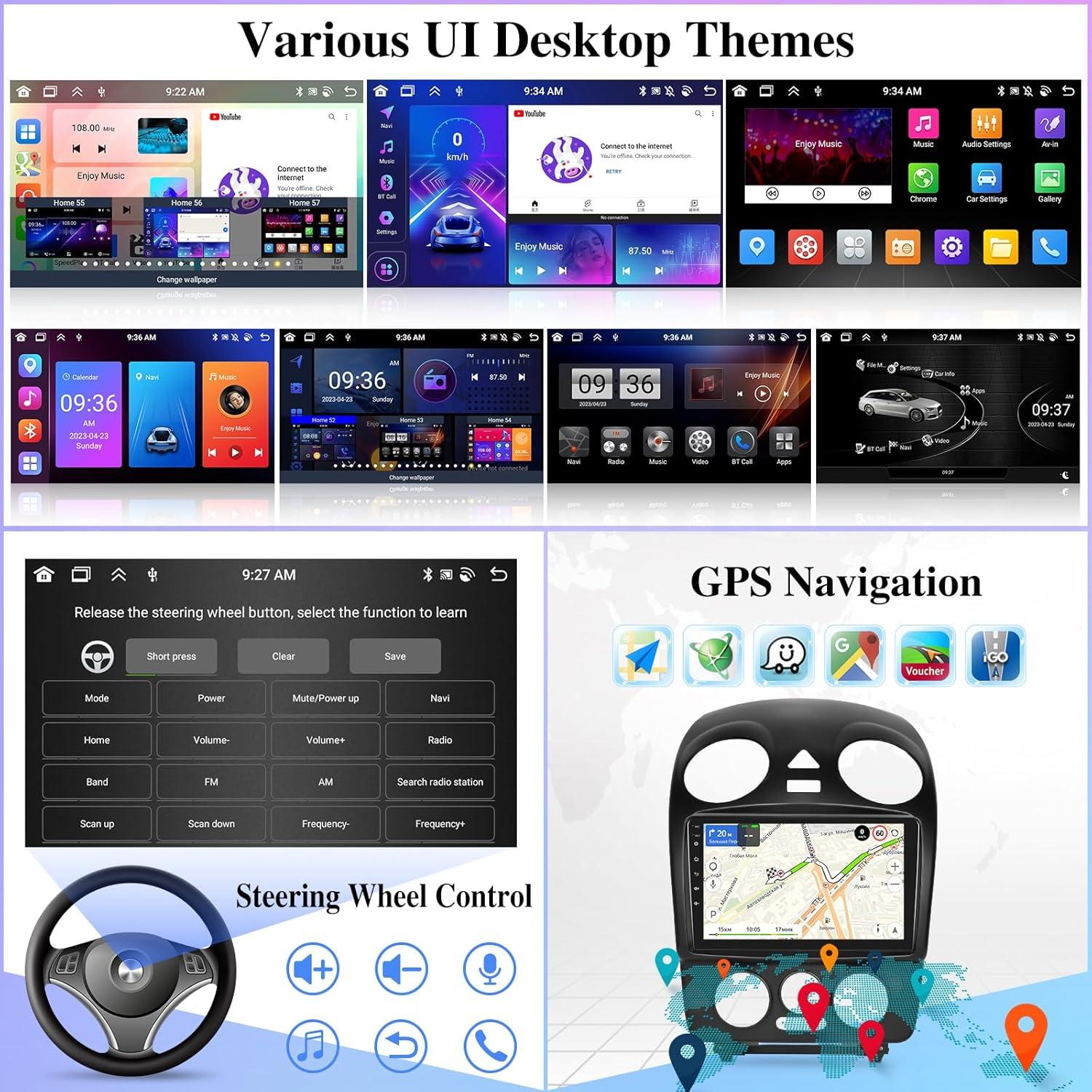 Radio de Coche Android 13 EKAT para VW Beetle 2004-2010