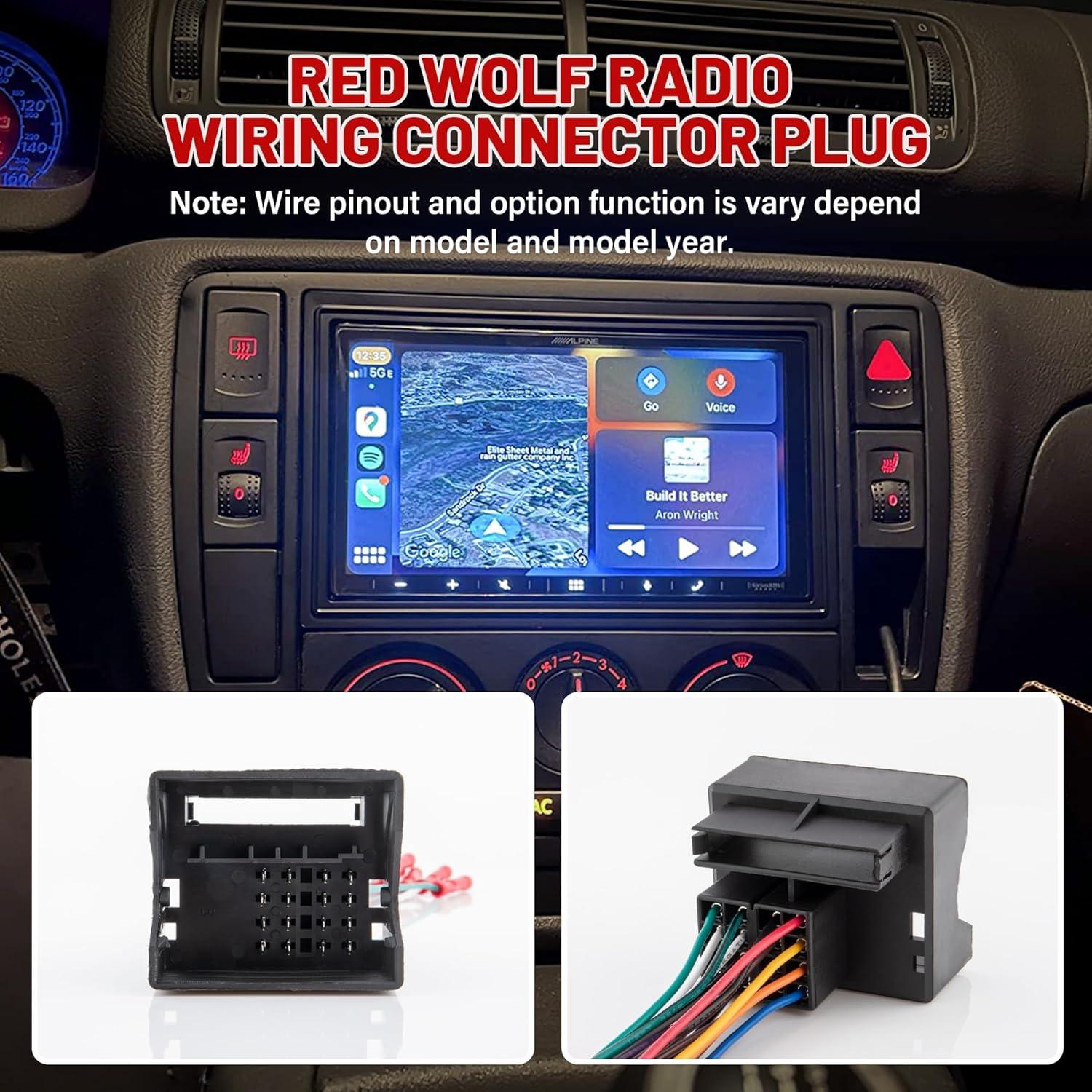 Arnés de Cableado Estéreo Red Wolf para Volkswagen, BMW, Audi