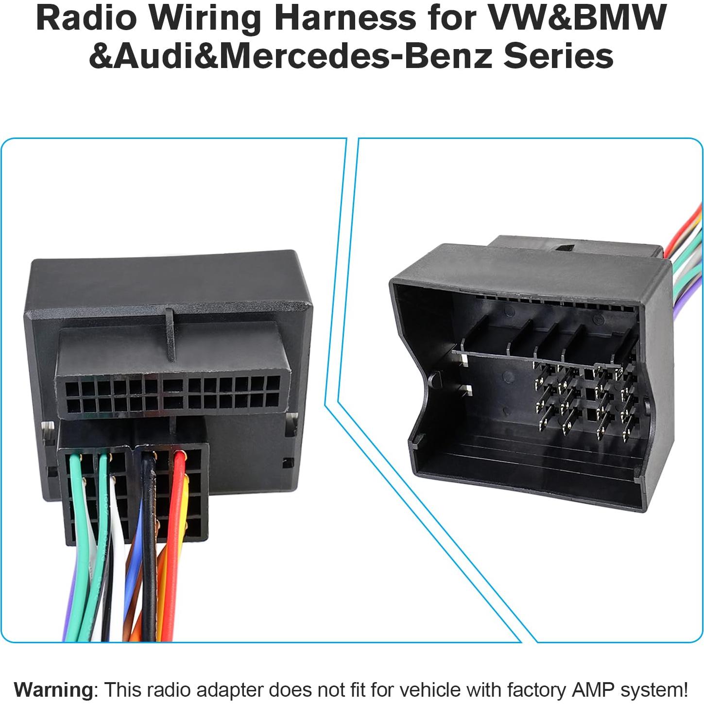 Adaptador de Estéreo de 40 Pines ZENORUSLKY para VW, Benz, BMW, Audi