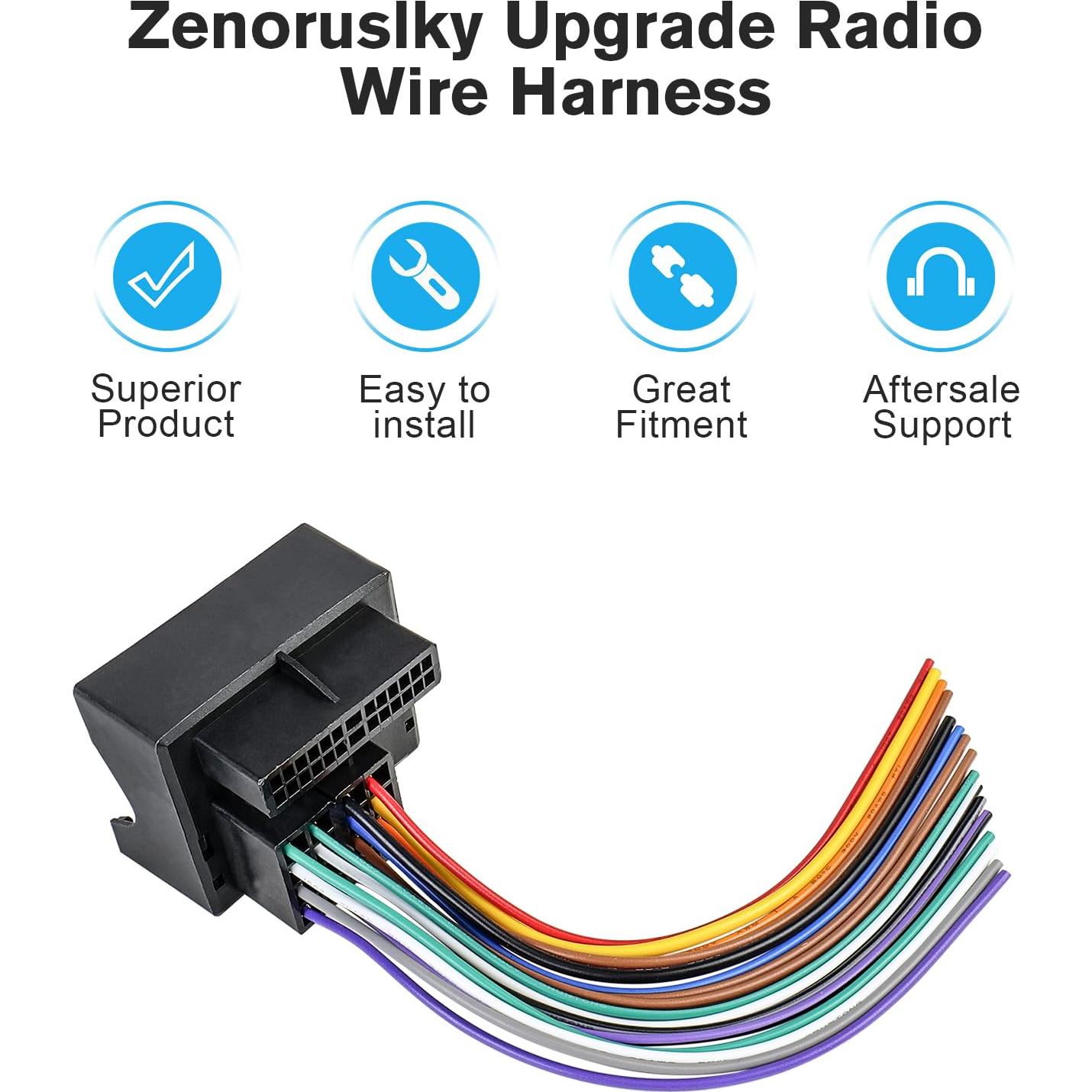 Adaptador de Estéreo de 40 Pines ZENORUSLKY para VW, Benz, BMW, Audi