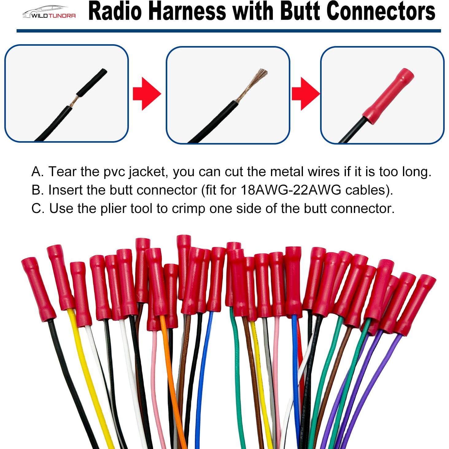 Arnés de Cableado de Estéreo de Coche WildTundra 40 Pines