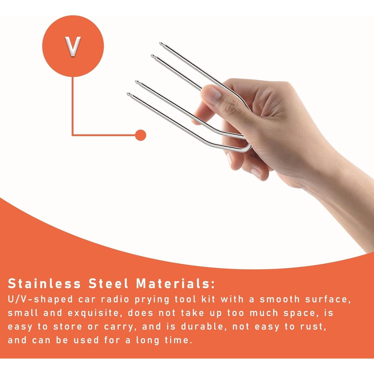 Kit de Herramientas de Extracción de Radio Dickno 2 PCS