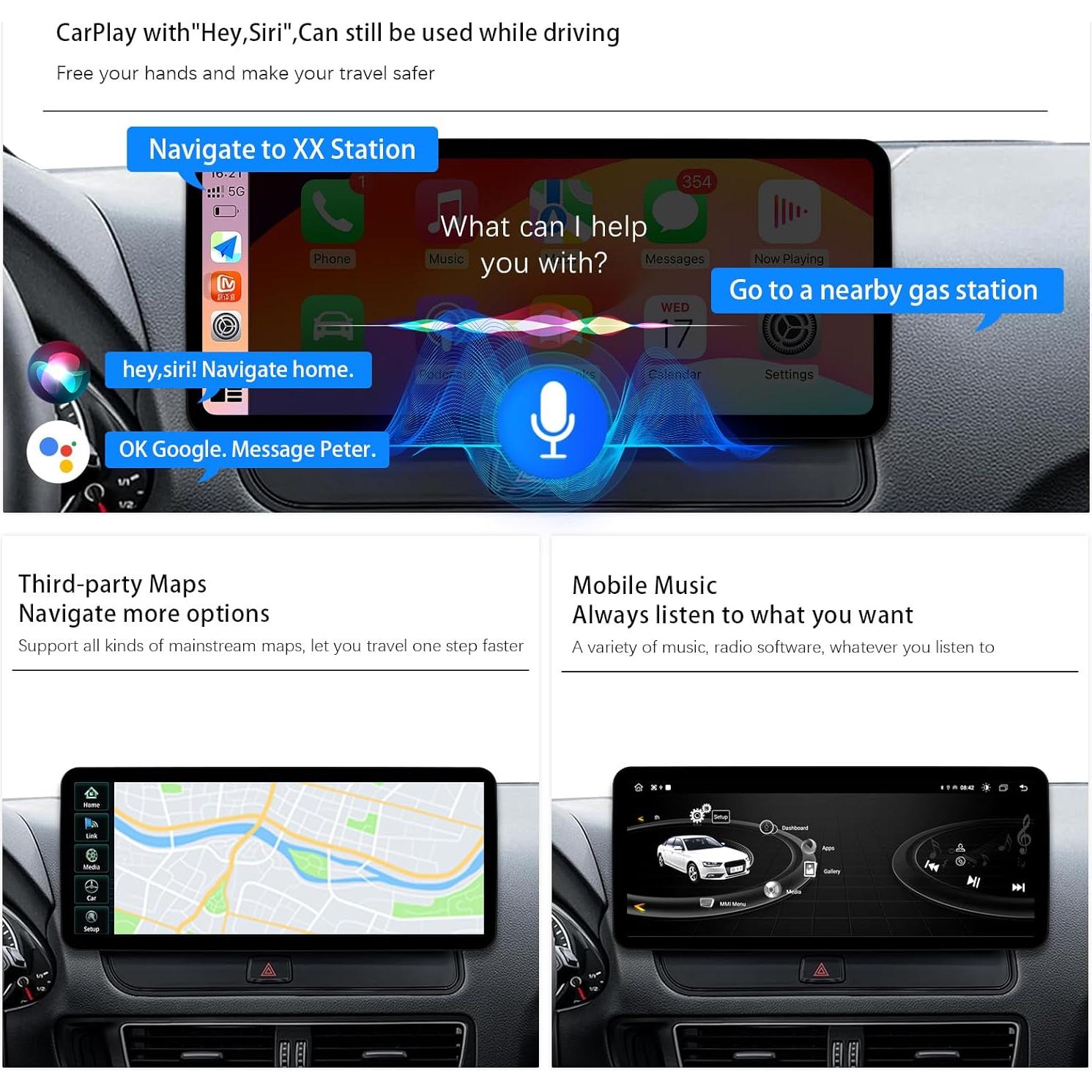 Estéreo de Coche Uckazy 12.3" para Audi A4/A5 2009-2016