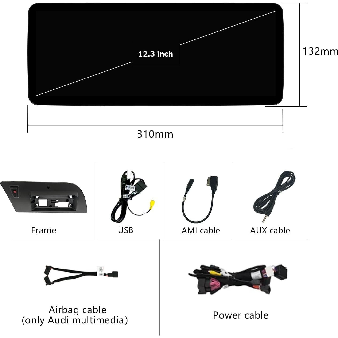 Estéreo de Coche Uckazy 12.3" para Audi A4/A5 2009-2016