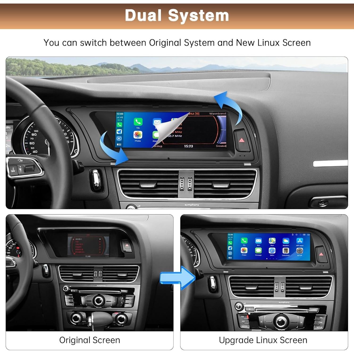 Receptor de Audio para Estéreo de Coche LOVEVEH A4 8.9" 2009-2015