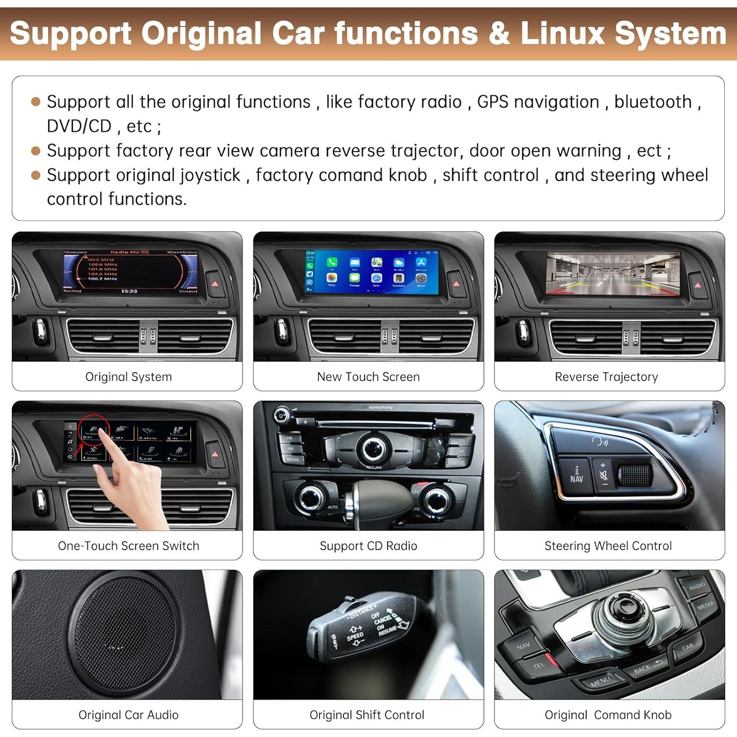 Receptor de Audio para Estéreo de Coche LOVEVEH A4 8.9" 2009-2015