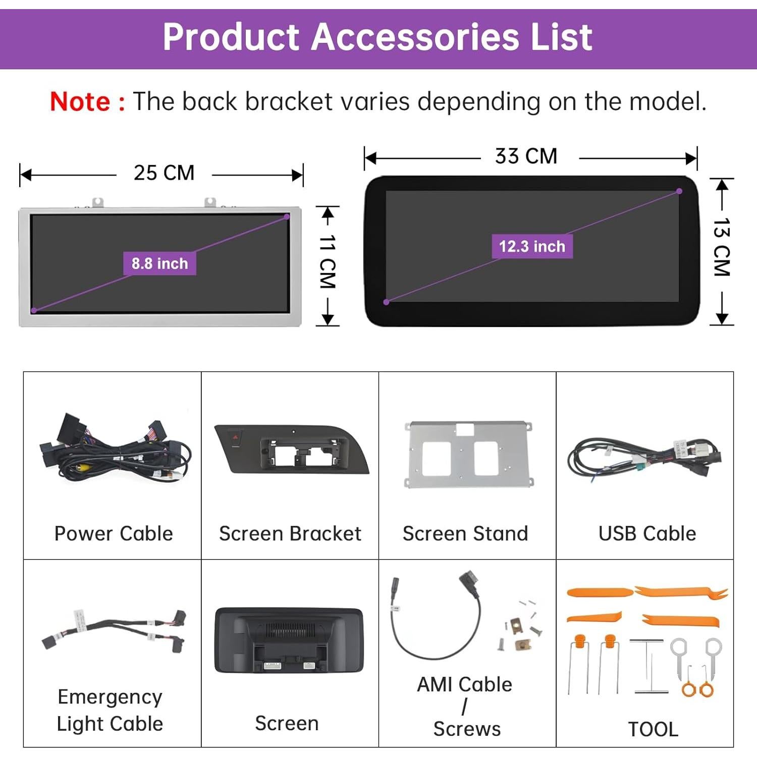 Receptor Multimedia NINETOM 12.3" CarPlay Android Auto Audi MMI 2G