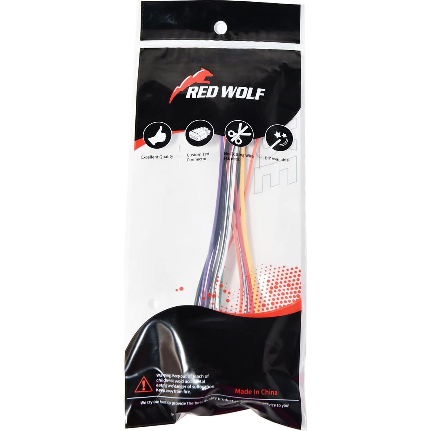 Conector de Cable de Reemplazo RED WOLF para Estéreo de Auto