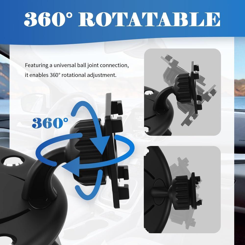 Soporte de ranura para CD VKQTS 360° para pantallas 17.4-28.7 cm