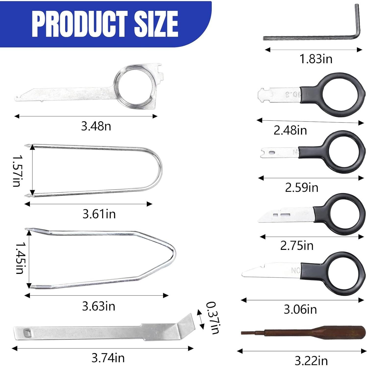 Kit de Herramientas de Eliminación de Radio Wogomz 20 Piezas