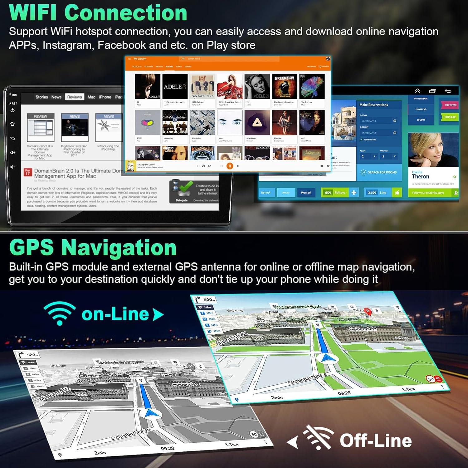 Radio de Coche B4U 9" Android 12 para Lexus ES250/ES300/ES330