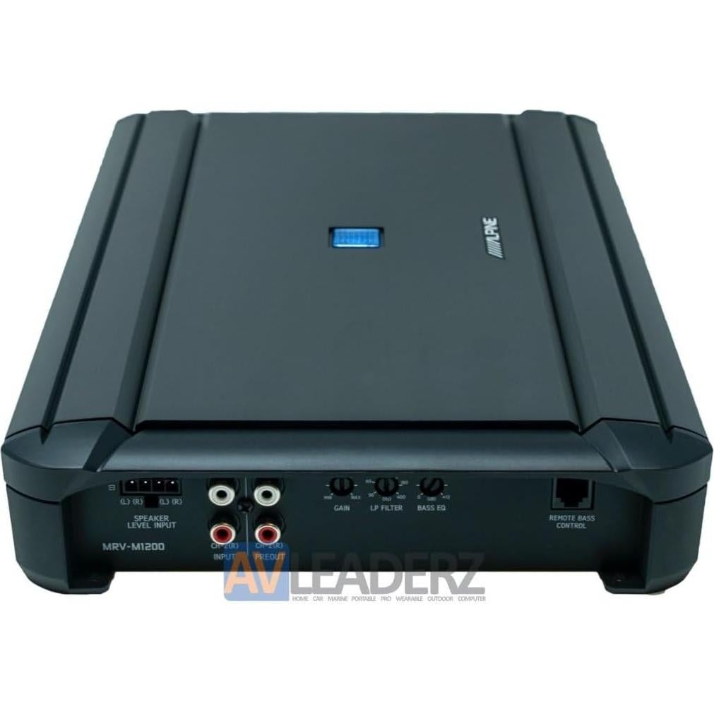 Amplificador Monobloque Alpine R-A75M 750W RMS con Kit 0 Gauge