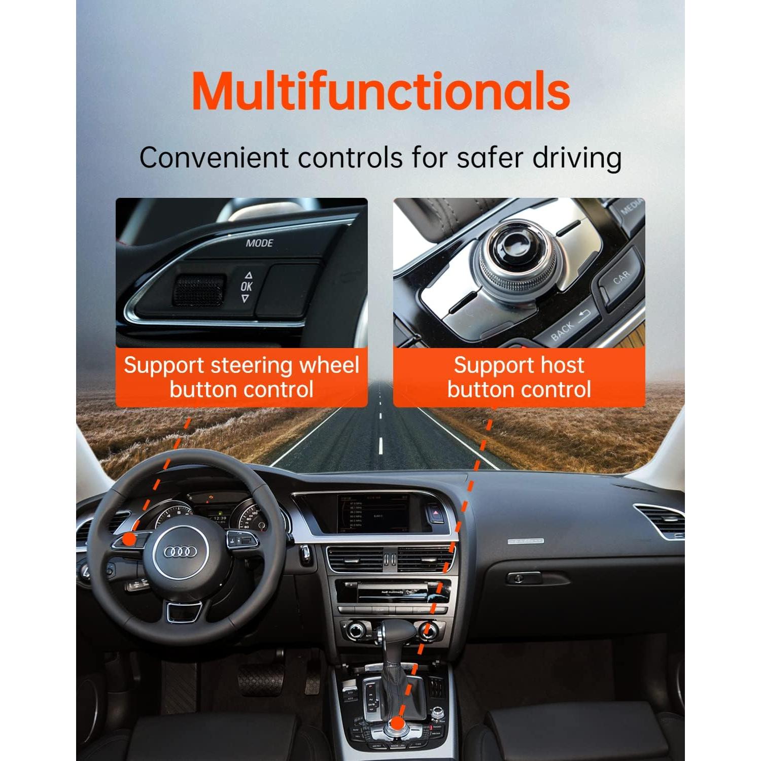 Adaptador Bluetooth 5.0 GITANK para Audi MMI 3G y VW MDI