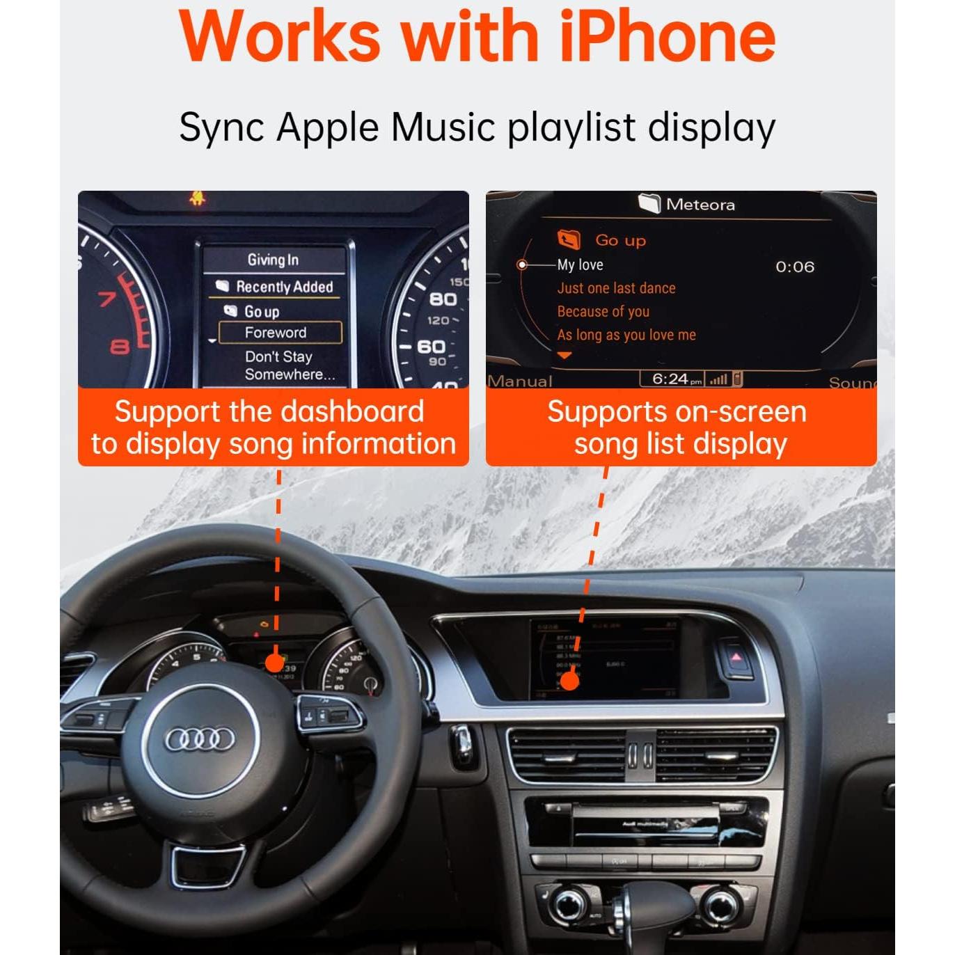 Adaptador Bluetooth 5.0 GITANK para Audi MMI 3G y VW MDI