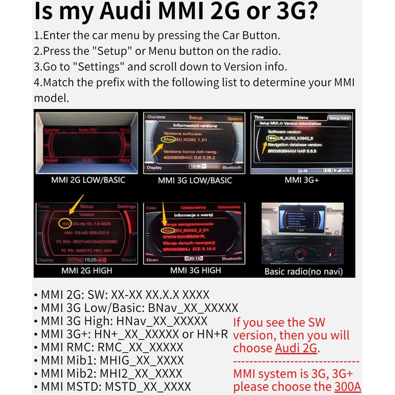 Adaptador Bluetooth 5.0 GITANK para Audi MMI 3G y VW MDI