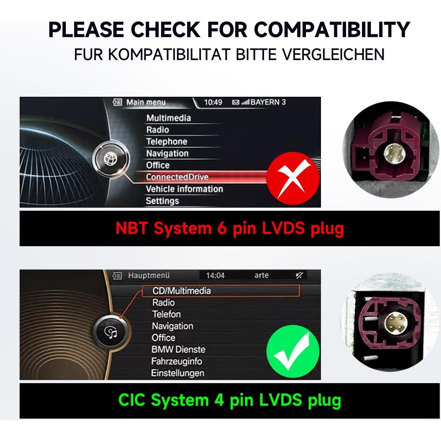 Pantalla Táctil 10.25" Android Auto BMW Serie 1 E81 E82 E87 E88