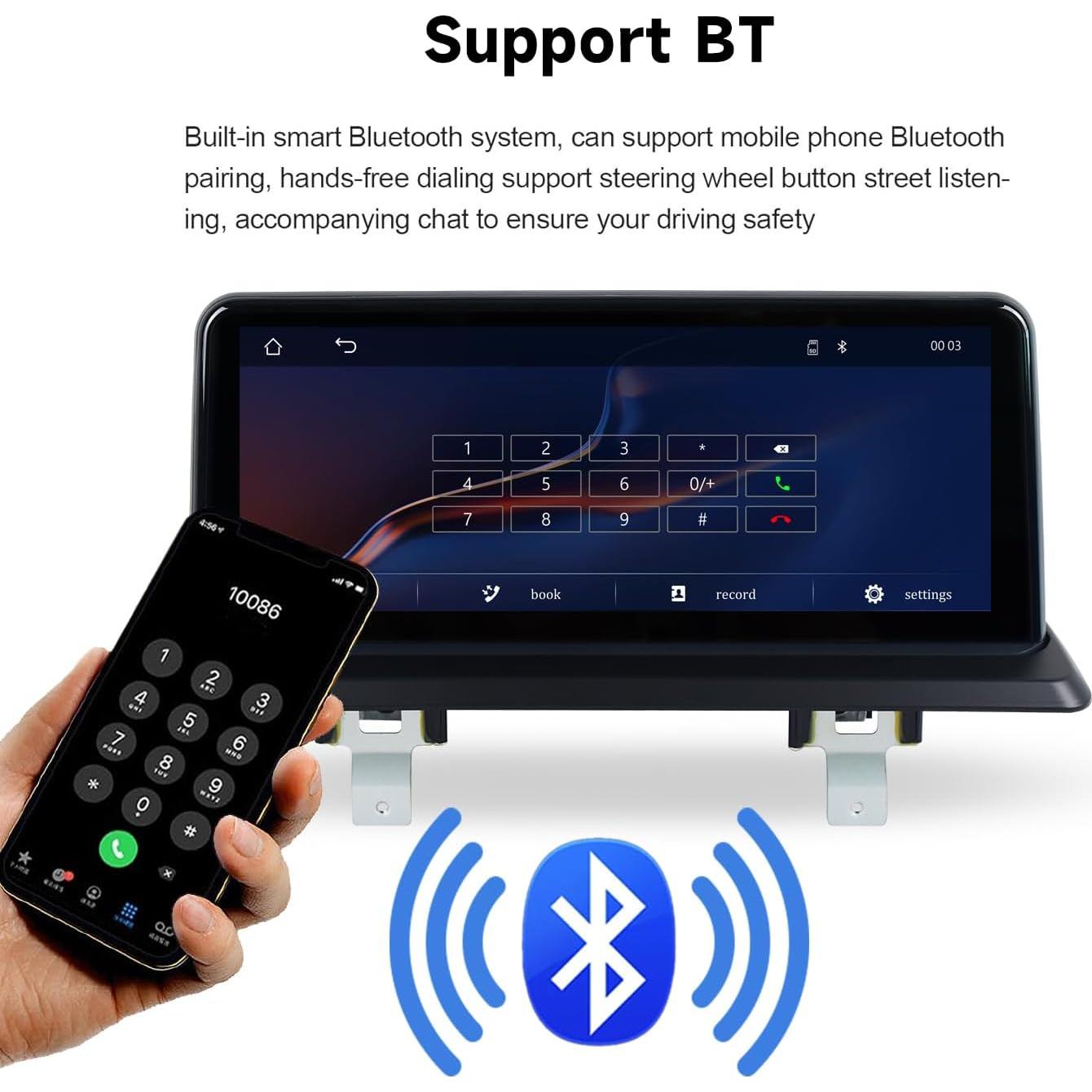Pantalla Táctil 10.25" Android Auto BMW Serie 1 E81 E82 E87 E88