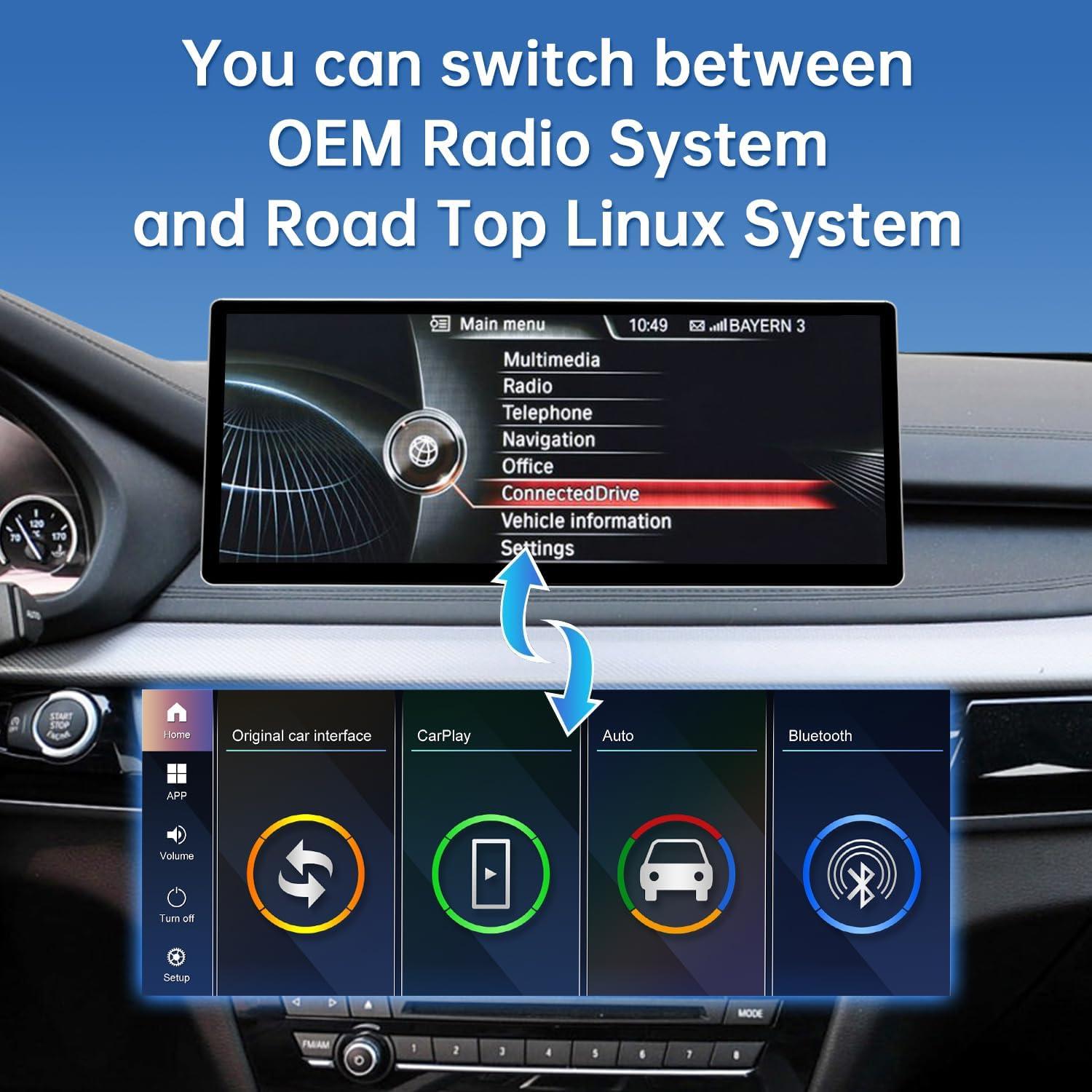 Pantalla Táctil 12.3" Road Top para BMW X5/X6 NBT 2014-2016