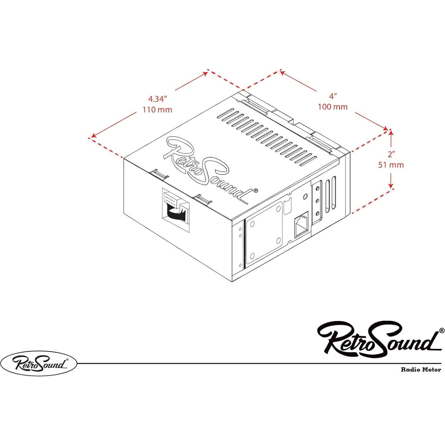 Radio RetroSound HC-216-03-73 para Vehículos Clásicos con Bluetooth