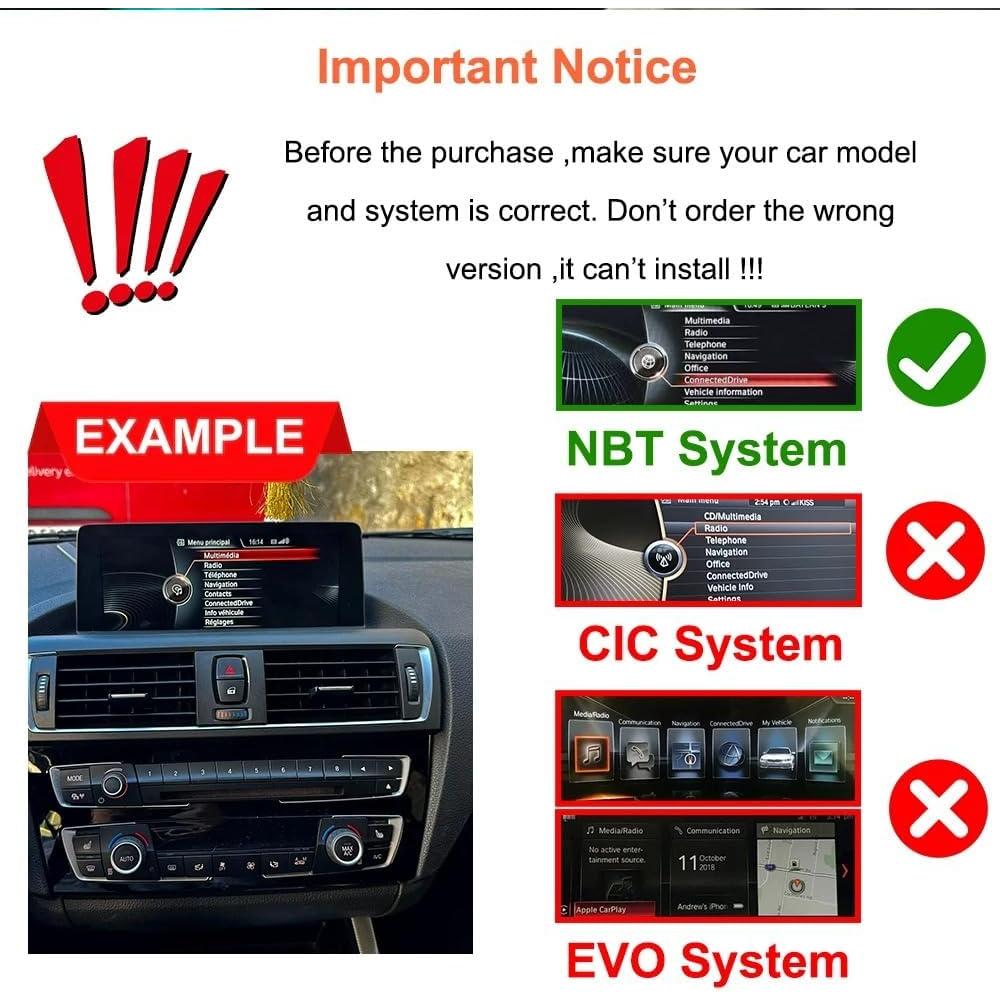 Pantalla Multimedia 10.25" Bonroad para BMW F20 F21 F23 NBT