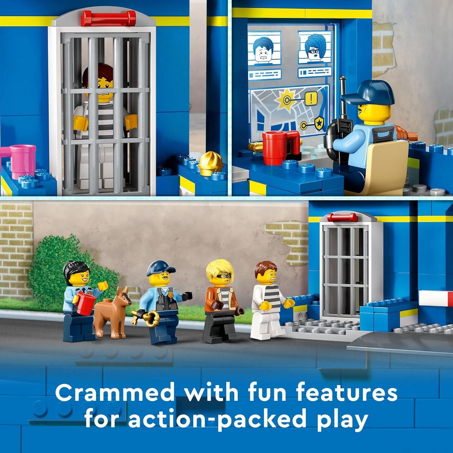 LEGO Ciudad Estación de Policía Persecución 60370, 172 Piezas