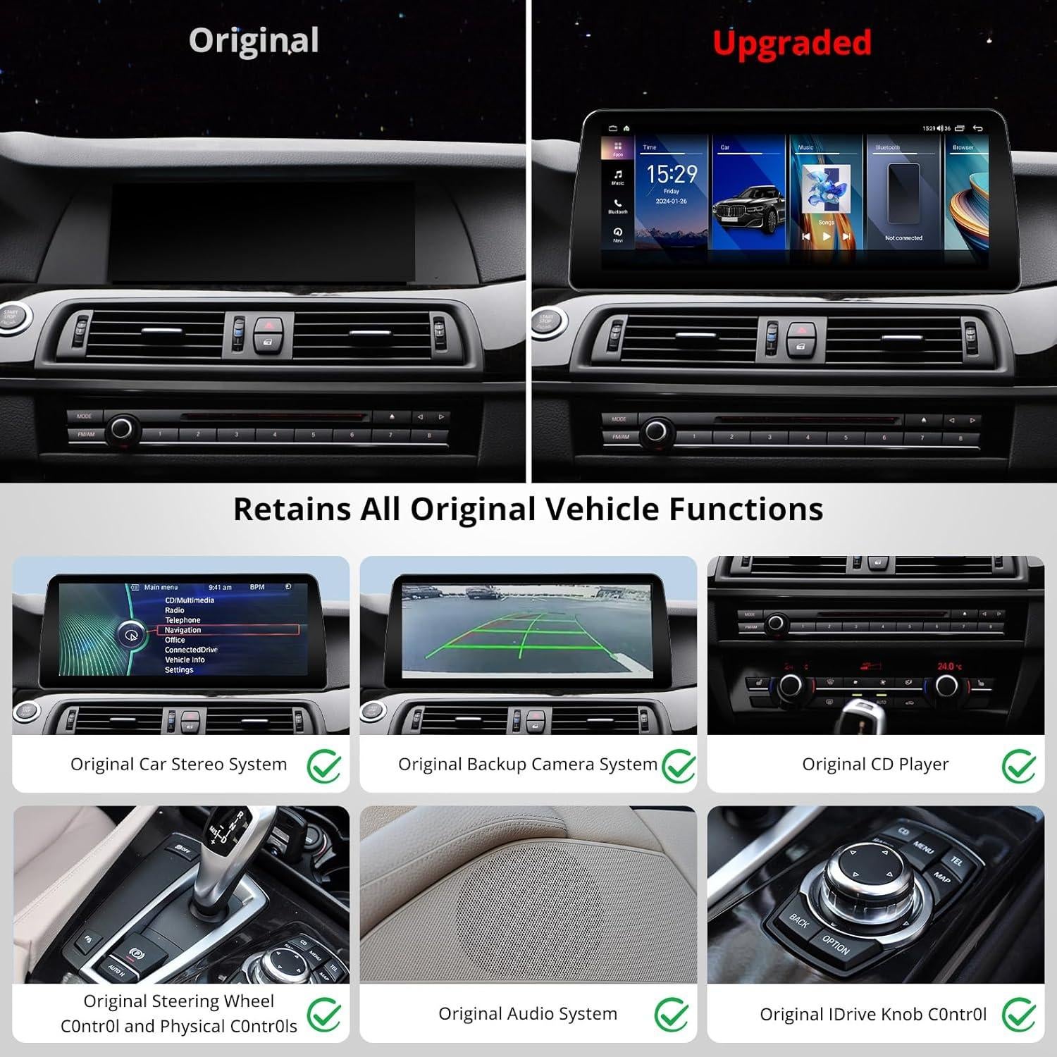 ATOTO Unidad Principal Android 12.3" para BMW F10 F11 2011-2012