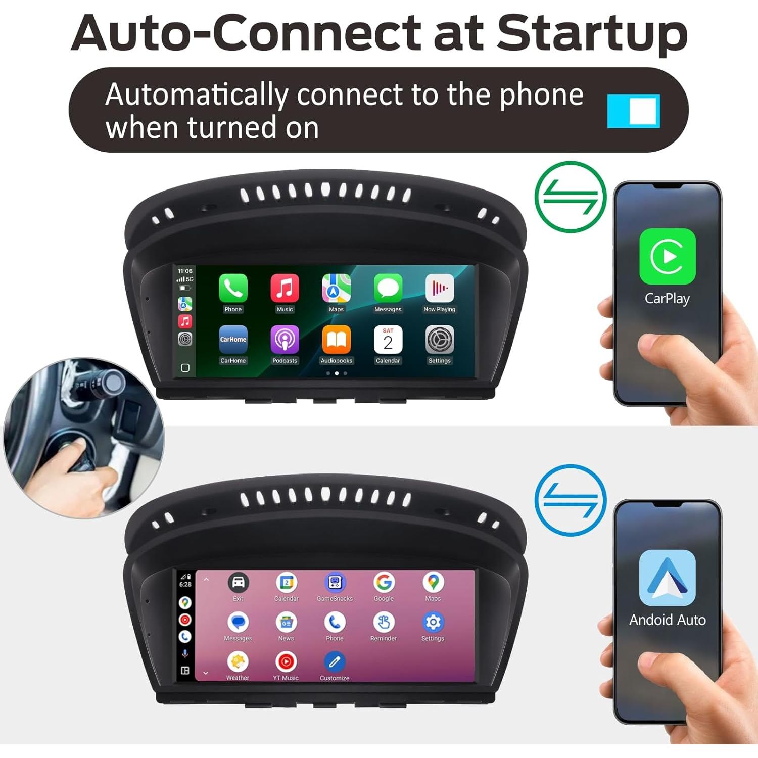 Estéreo de Coche MAVYULQEF CCC iDrive para BMW 2005-2008