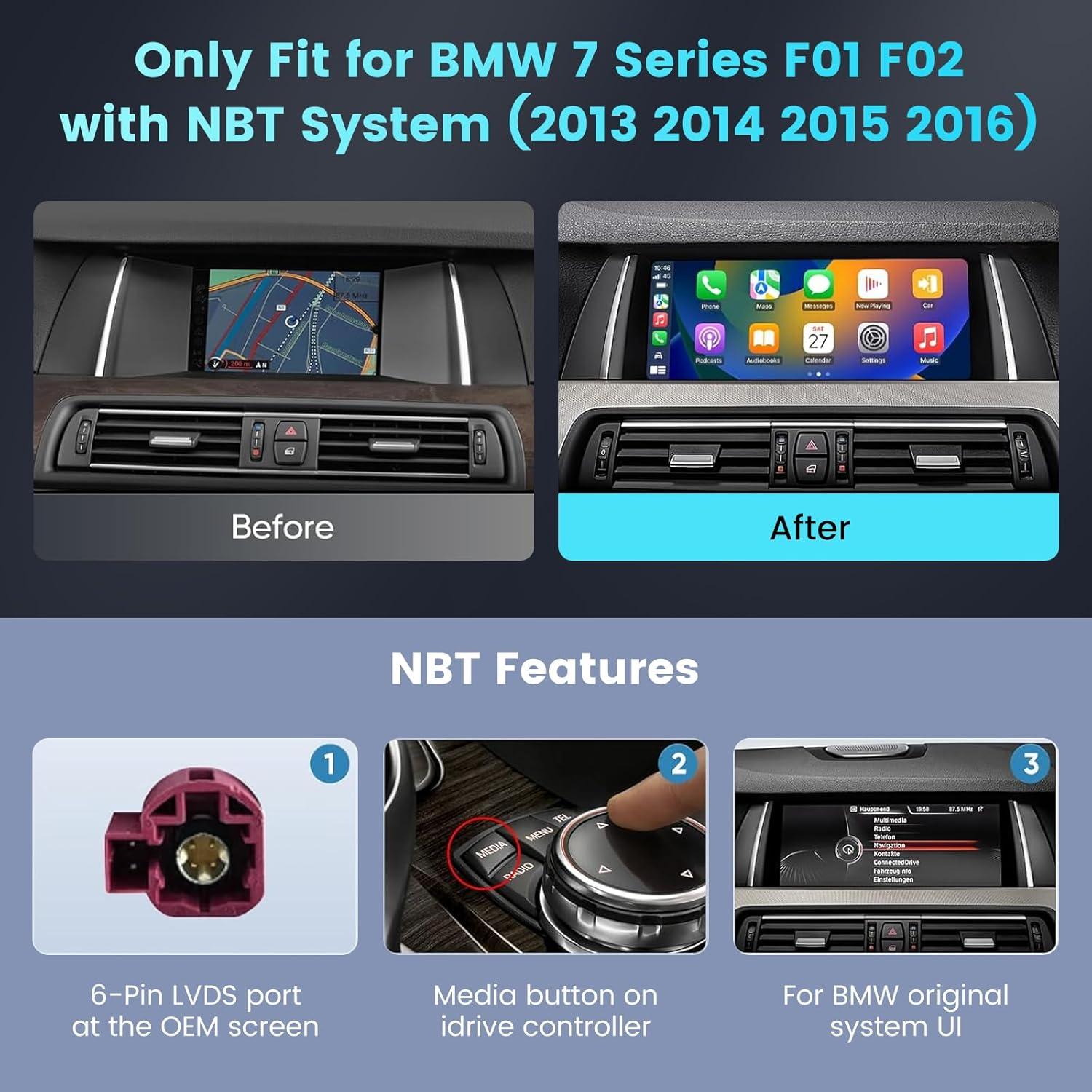 Estéreo de Coche Android EKAT 12.3" para BMW Serie 7 NBT