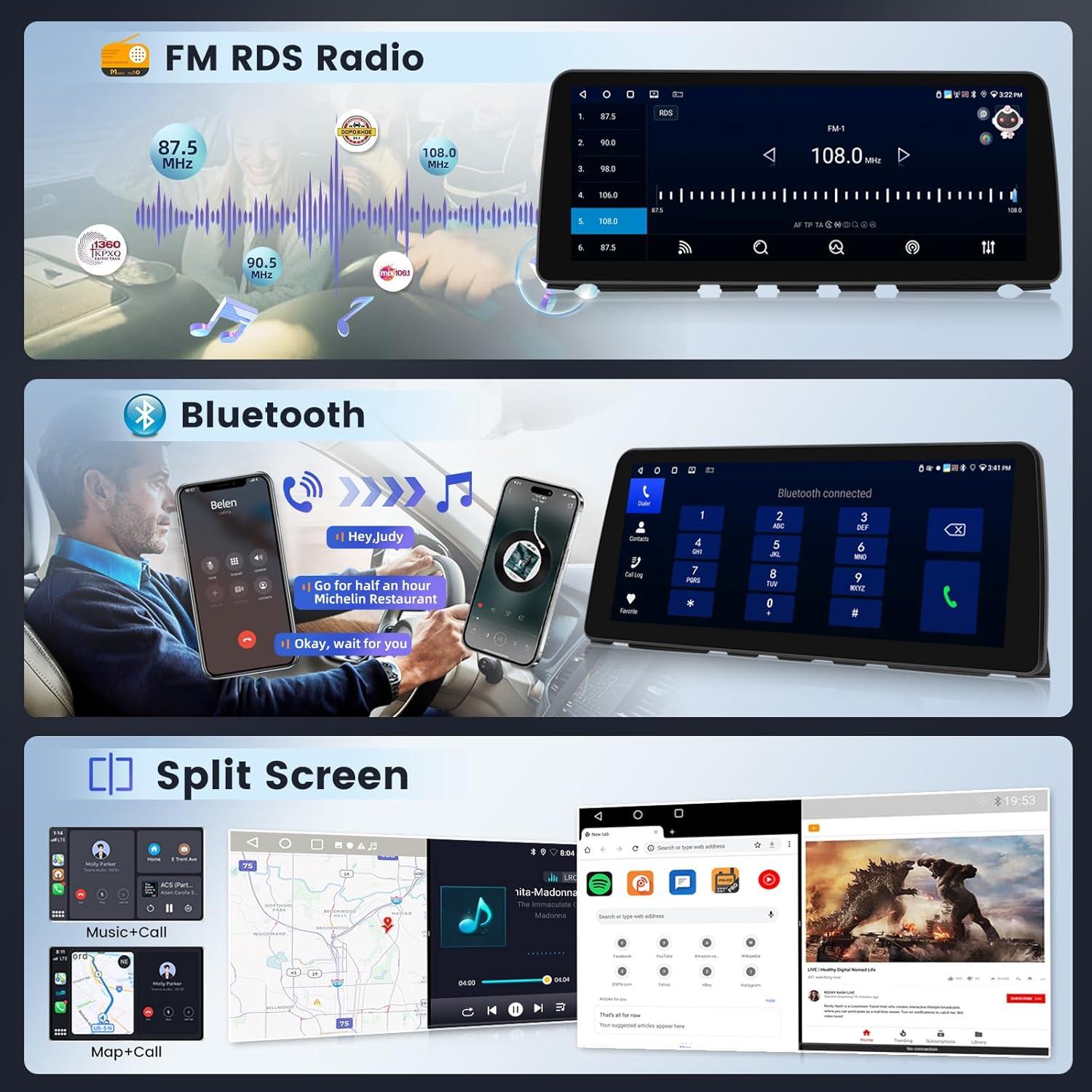 Estéreo de Coche Android EKAT 12.3" para BMW Serie 7 NBT