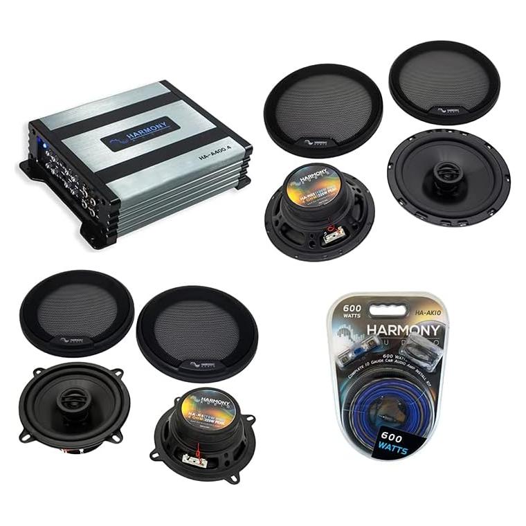 Harmony Audio HA-65 Estéreo de Coche 300W + Altavoces 5.25" 225W