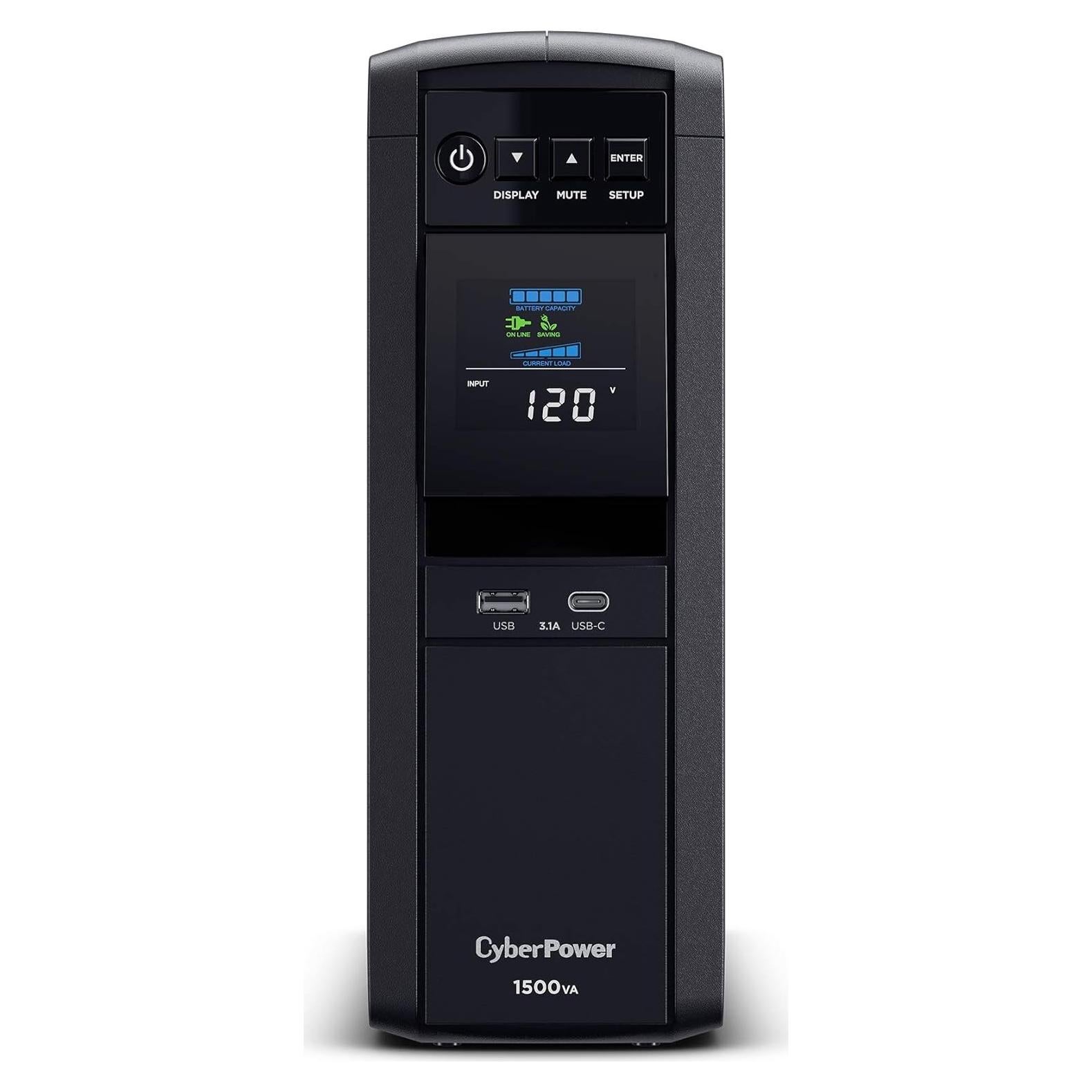 UPS CyberPower CP1500PFCLCD 1500VA 12 Salidas AVR Mini Torre