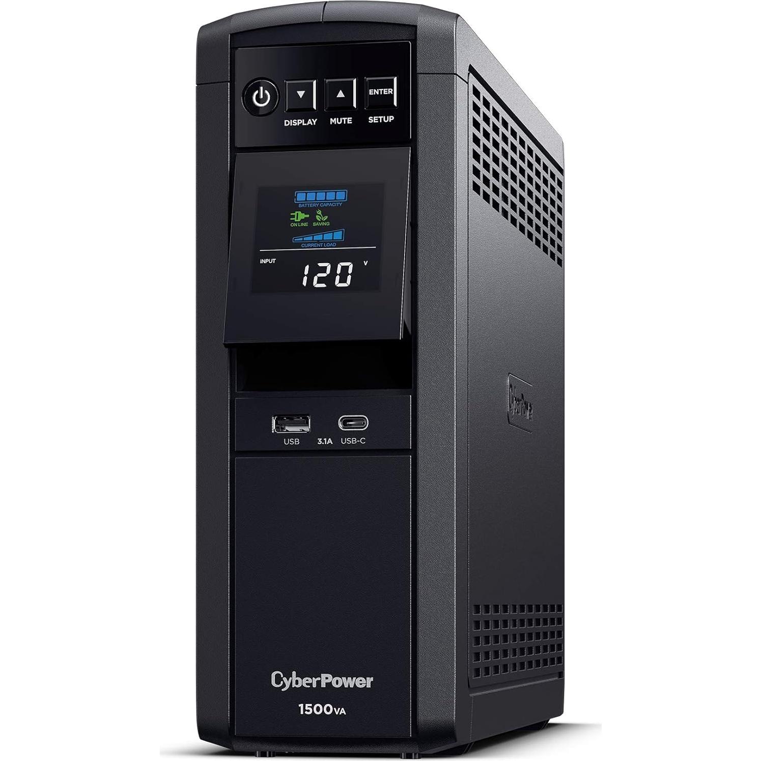 UPS CyberPower CP1500PFCLCD 1500VA 12 Salidas AVR Mini Torre