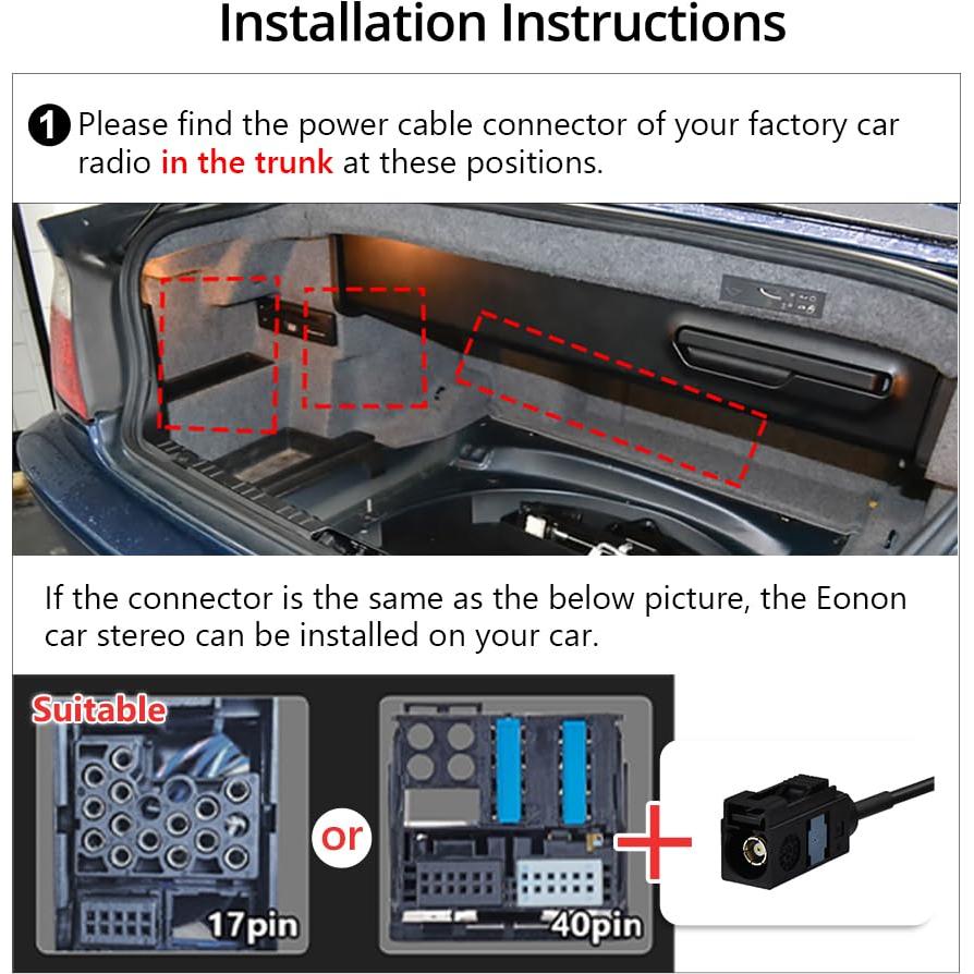 Cable de Extensión Eonon 5.5m para Estéreo BMW E46/E39