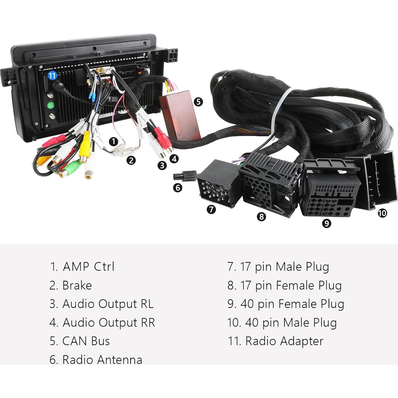 Cable de Extensión Eonon 5.5m para Estéreo BMW E46/E39