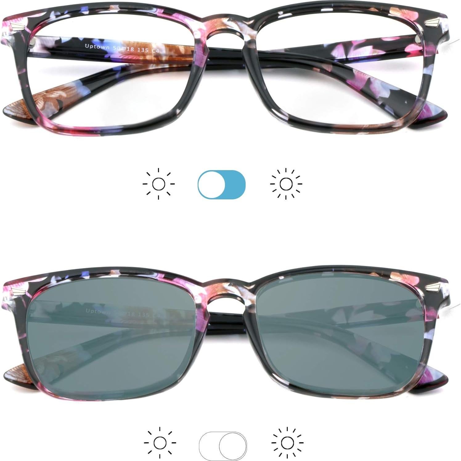 Gafas de Lectura Bifocales YEIN Fotoquímicas 3.5x Grises