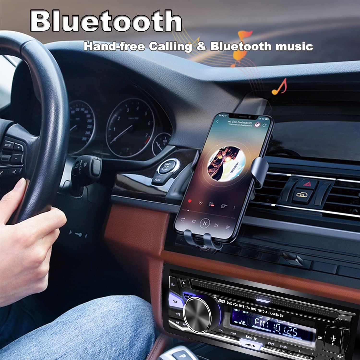 Receptor de Audio para Auto Hengweili KH6610 Bluetooth USB AM/FM
