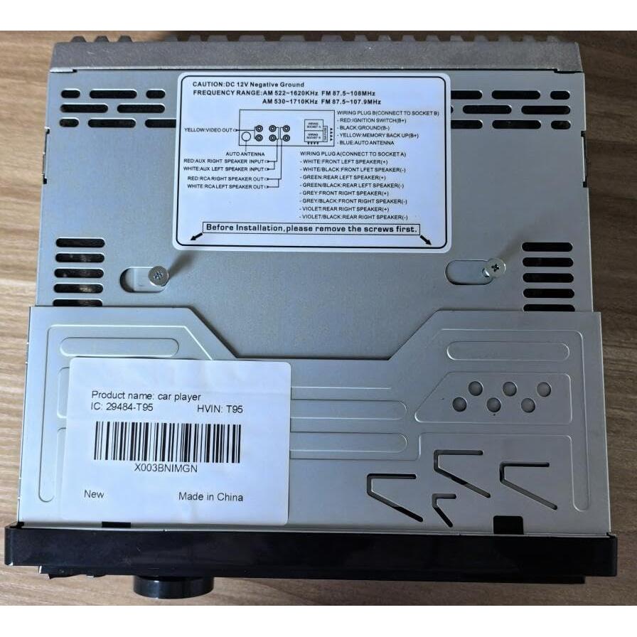 Receptor de Audio para Auto Hengweili KH6610 Bluetooth USB AM/FM