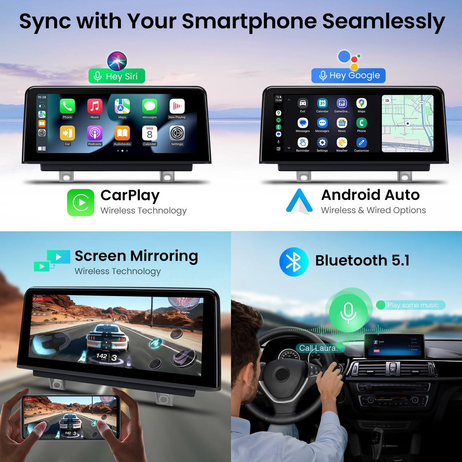 Estéreo de Coche XTRONS Android 10.25" NBT para BMW F30 F31 F32 F33 F34 M3 M4 8+128GB