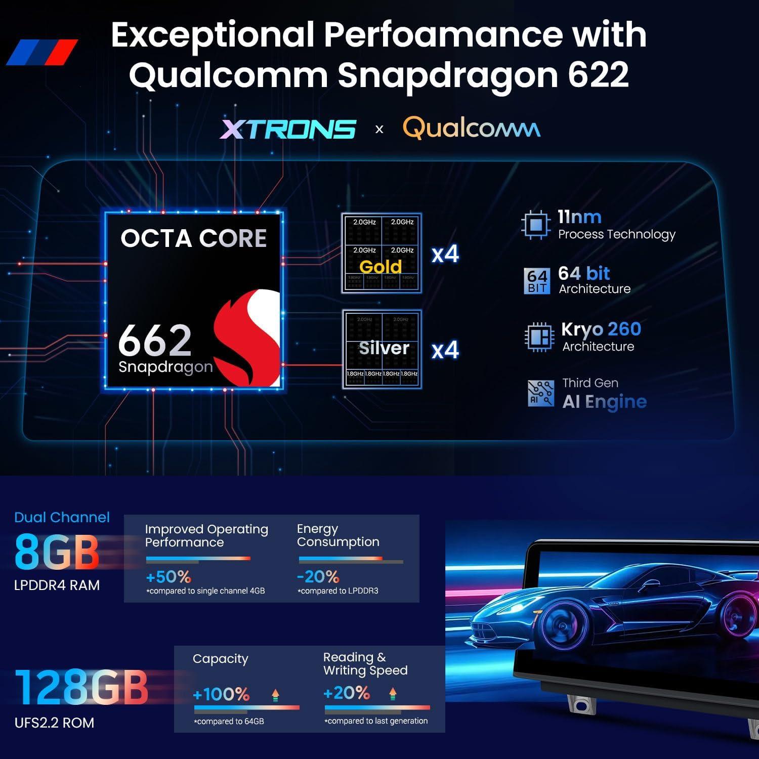 Estéreo de Coche XTRONS Android 10.25" NBT para BMW F30 F31 F32 F33 F34 M3 M4 8+128GB