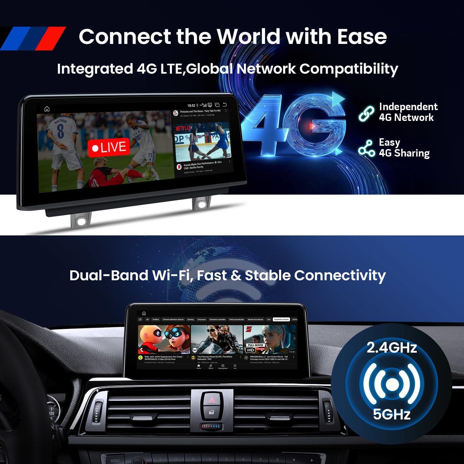 Estéreo de Coche XTRONS Android 10.25" NBT para BMW F30 F31 F32 F33 F34 M3 M4 8+128GB