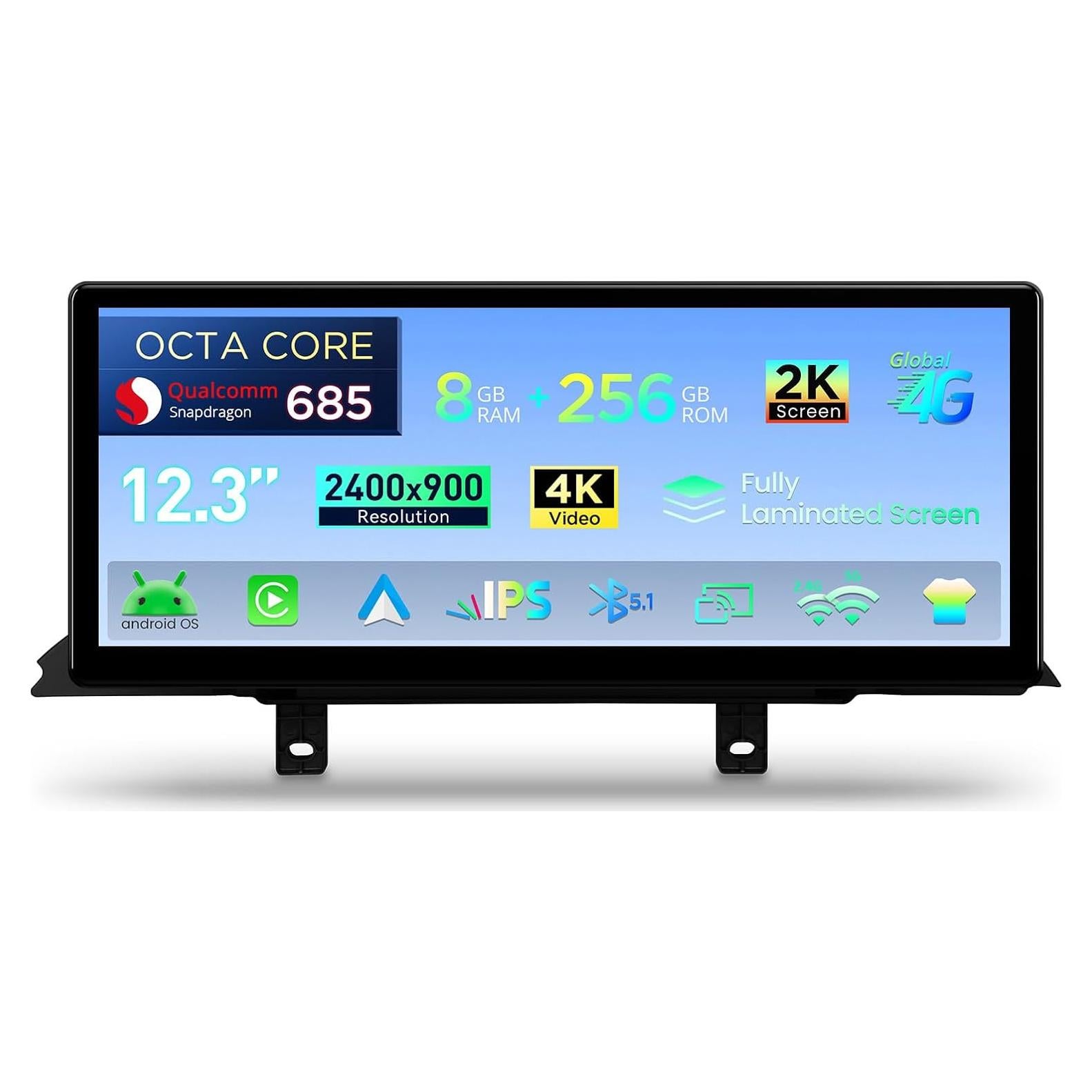 Estéreo de Coche XTRONS Qualcomm 685 12.3" 2K GPS CarPlay