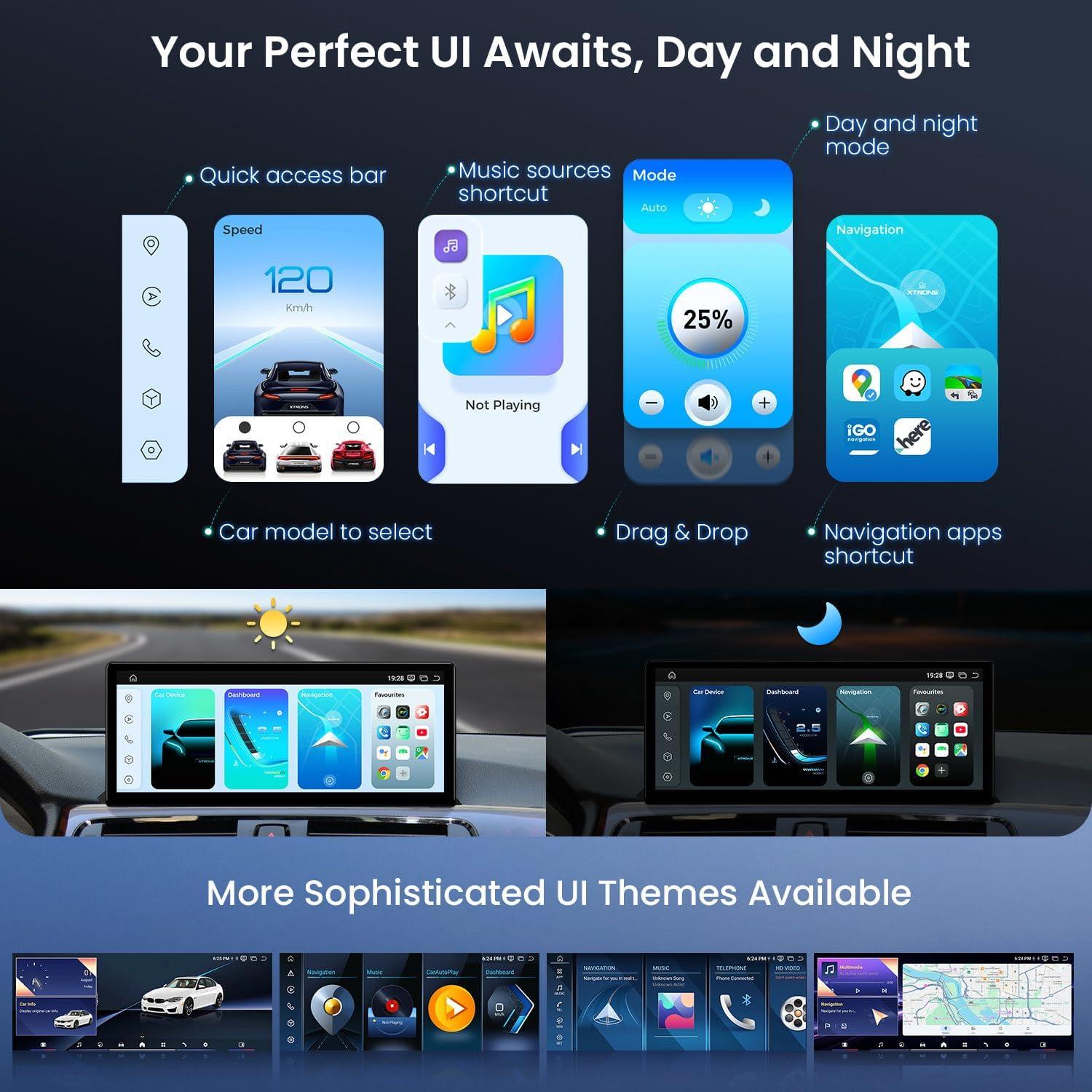 Estéreo de Coche XTRONS Qualcomm 685 12.3" 2K GPS CarPlay